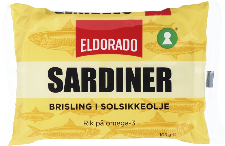 Sardiner Brisling i Olje 105g Eldorado