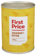 Ananas i Biter i Juice 565g First Price