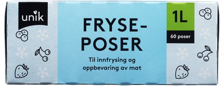 Fryseposer 1l 60stk