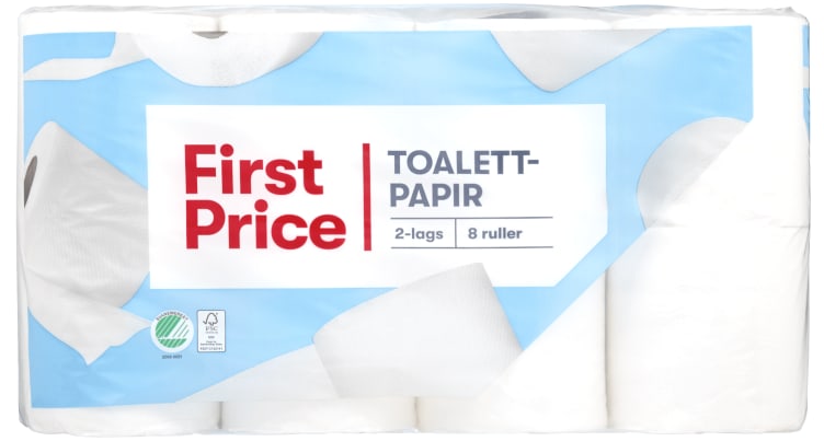 Toalettpapir Økonomi 8rl First Price