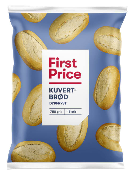 Kuvertbrød 15pk First Price