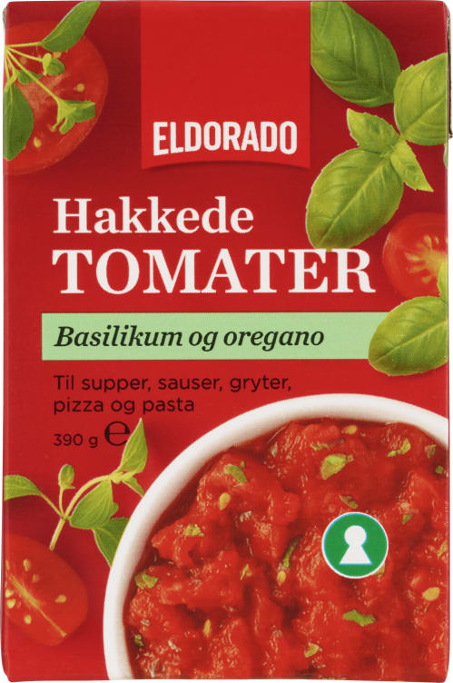 Tomater Hakkede m/Urter 390g Eldorado