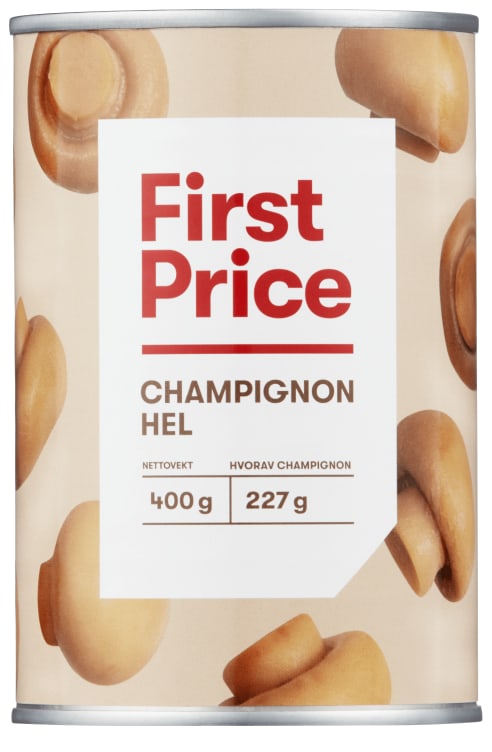 Champignon hel 400g First Price