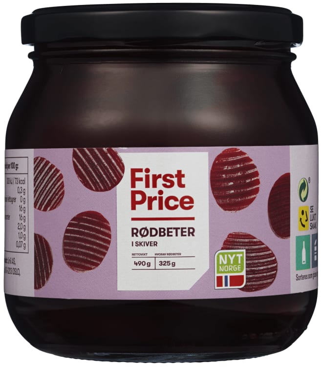 Rødbeter Skivede 530g First Price