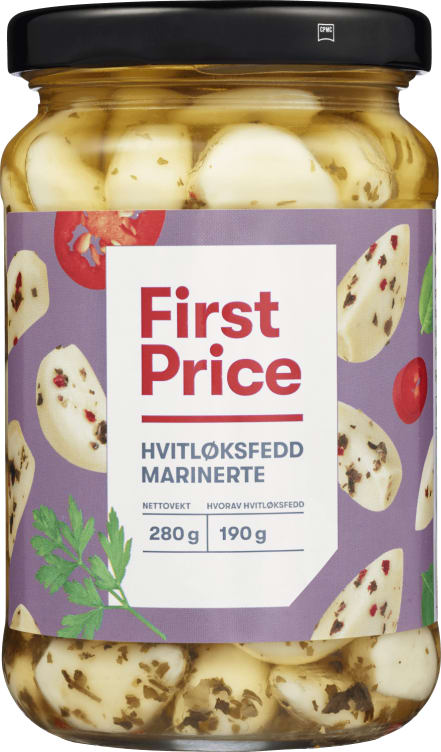 Hvitløksfedd Marinerte 280g