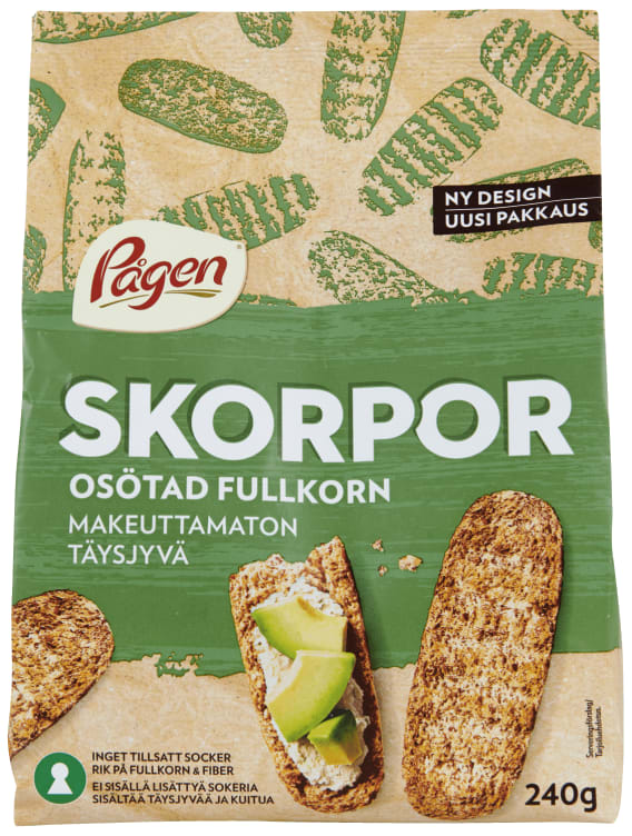 Pågen Skorper Fullkorn 240g