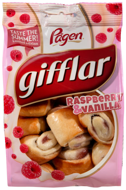 Gifflar Bringebær&Vanilje 260g Pågen