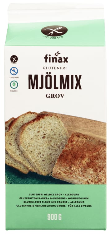 Mjølmix Grov glutenfri 900g Finax