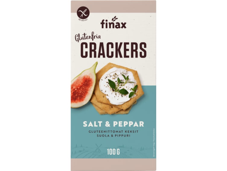 Crackers Salt&Pepper 100g glutenfri Finax