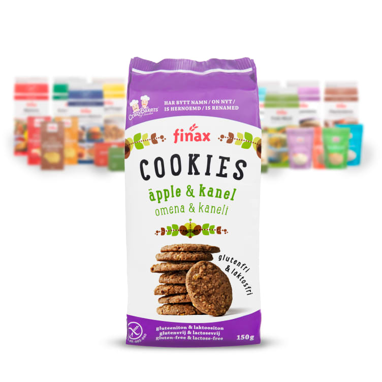 Cookies Eple&Kanel glutenfri 150g Finax