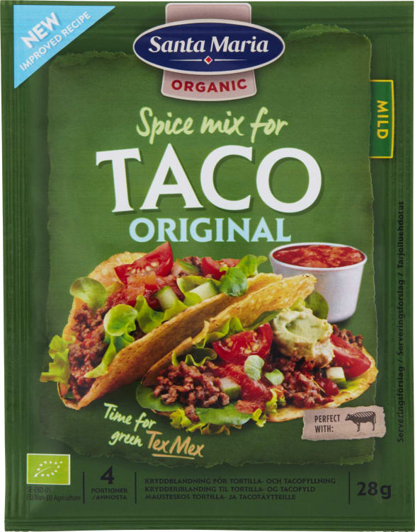 Taco Spice Mix Original Organic 28g St.Maria