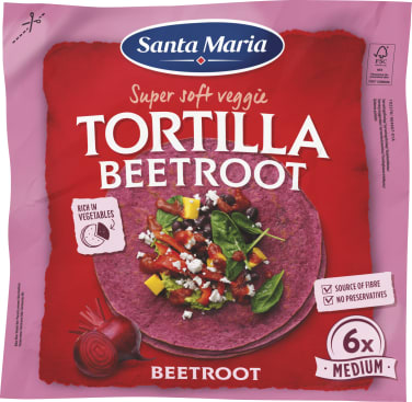 Tortilla m/Rødbet