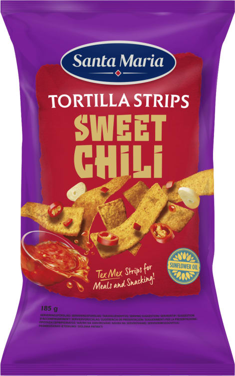Product Image for Tortilla Strips Sweet Chili 185g St.Maria