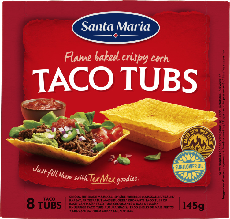 Taco Tubs 8stk 145g St.Maria