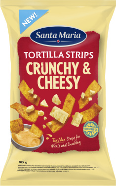 Tortilla Strips Crunchy Cheesy 185g Santa Maria