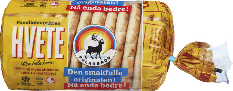 Polarbrød Hvete 12stk 450g