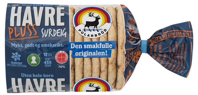 Polarbröd Havre Plus Surdeig 450g