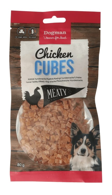 Bilde av Hundesnacks Kyllingterninger 80g Dogman