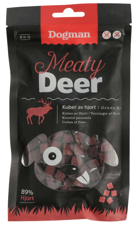 Meaty Kuber Hjort 80g Dogman