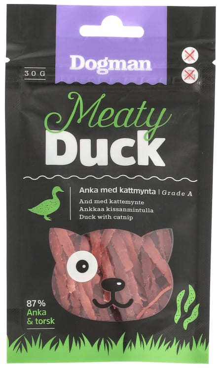 Bilde av Meaty Duck And m/Kattemynte 30g Dogman