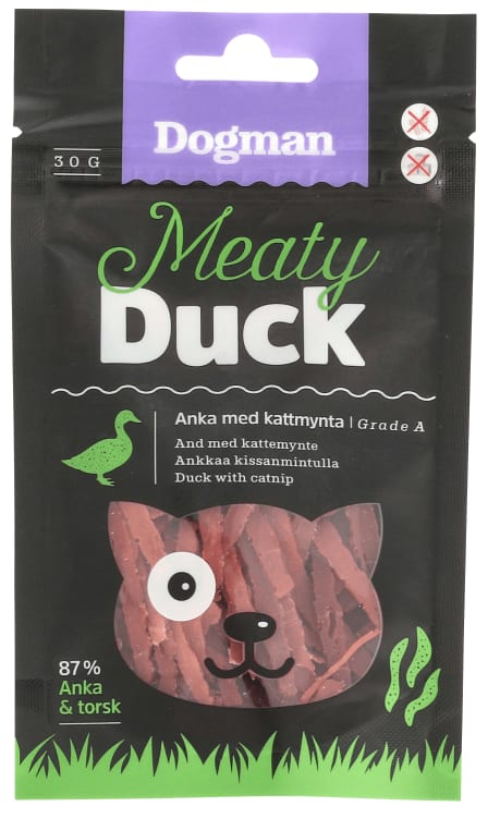 Meaty Duck And m/Kattemynte 30g Dogman
