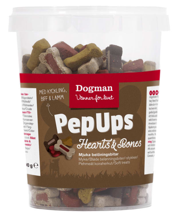 Bilde av Hundesnacks Hearts Bones Mix 300g Dogman