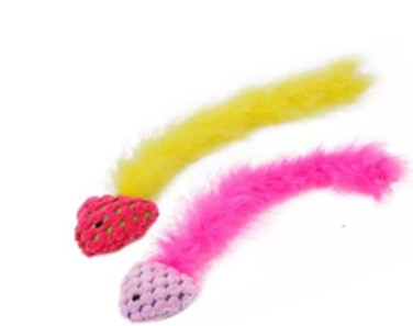 Katteleke m/Fjær 2farger