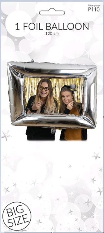 Folieballong 120cm Ramme