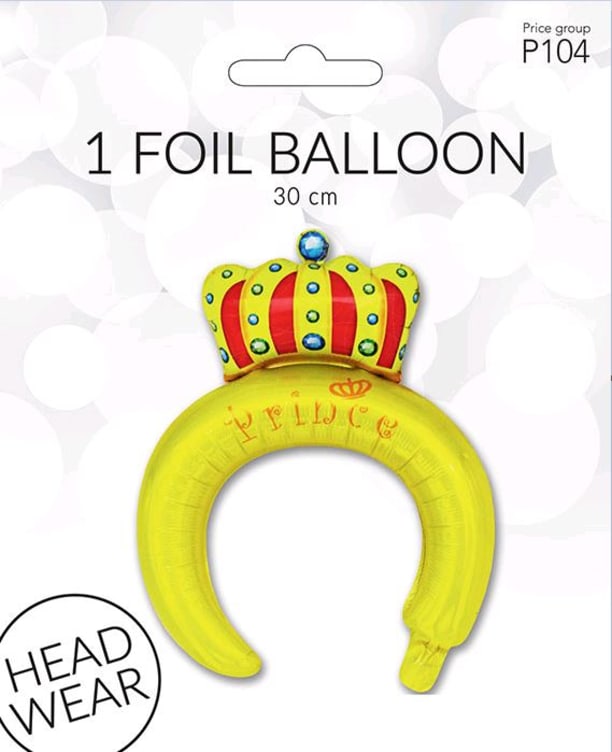 Folieballong Krone Prins