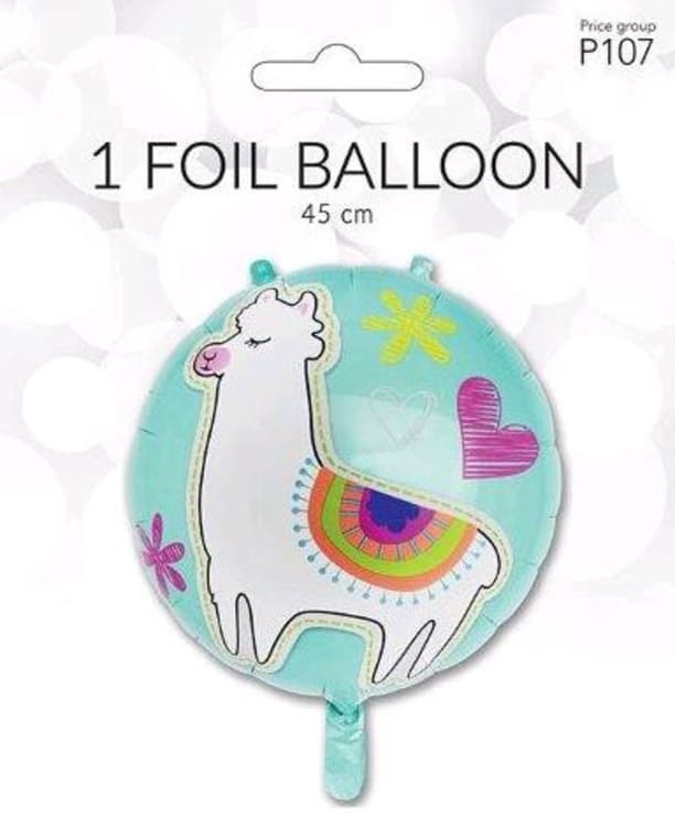Folieballong Lama