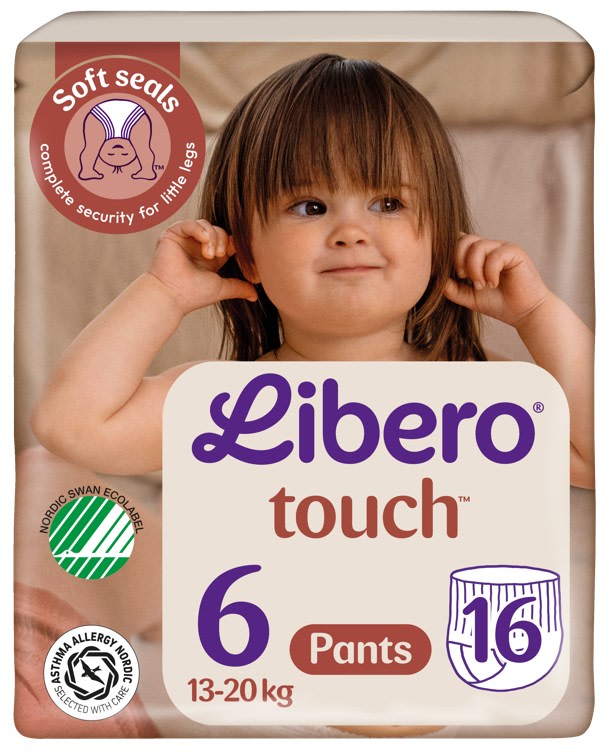 Libero Touch Pant Str.6 16stk