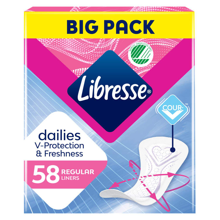 Libresse Normal Truseinnlegg 58stk Big Pack
