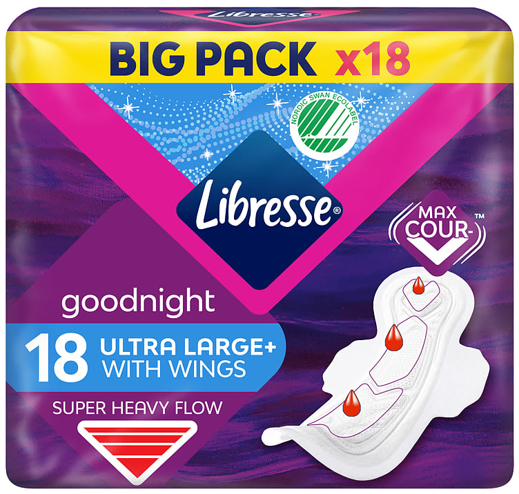Libresse Goodnight Ultra Wing Bind 18stk