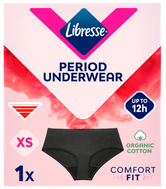 Libresse Menstruse Hipster Svart Xs 1stk