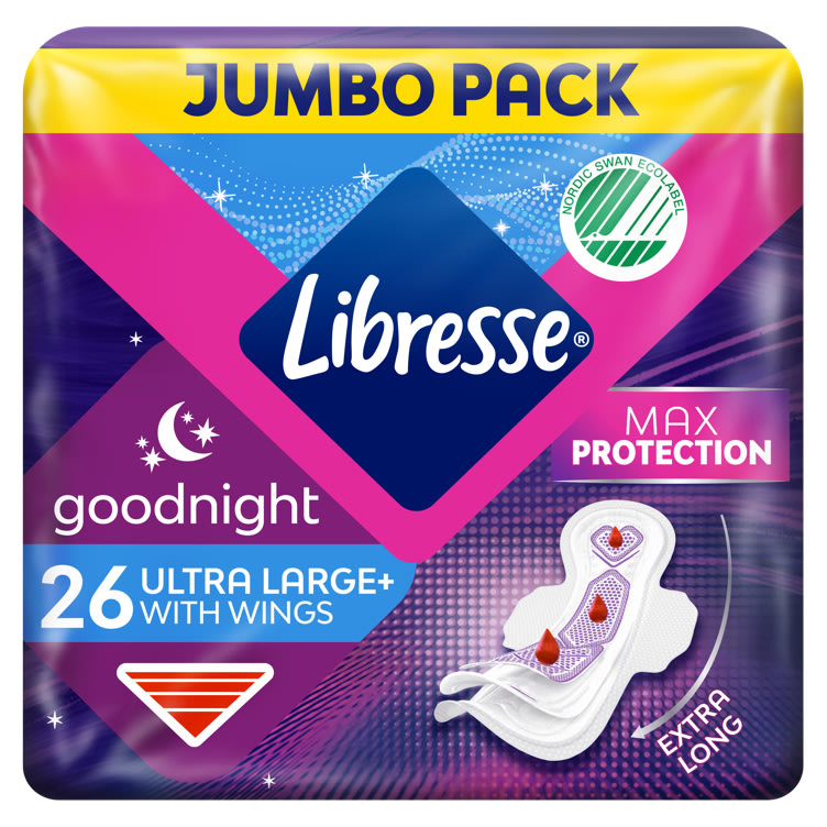 Libresse Goodnight Ultra Wing Bind 26stk