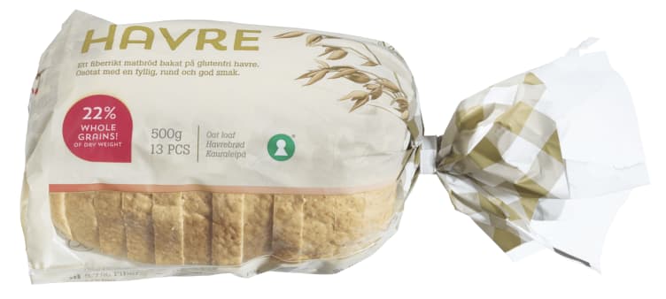 Havrebrød Skåret glutenfri 500g Fria