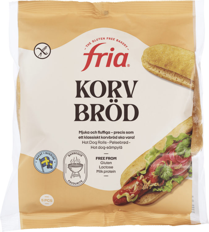 Product Image for Pølsebrød glutenfri 210g Fria