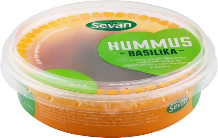 Fersk Hummus Basilikum 275g Sevan