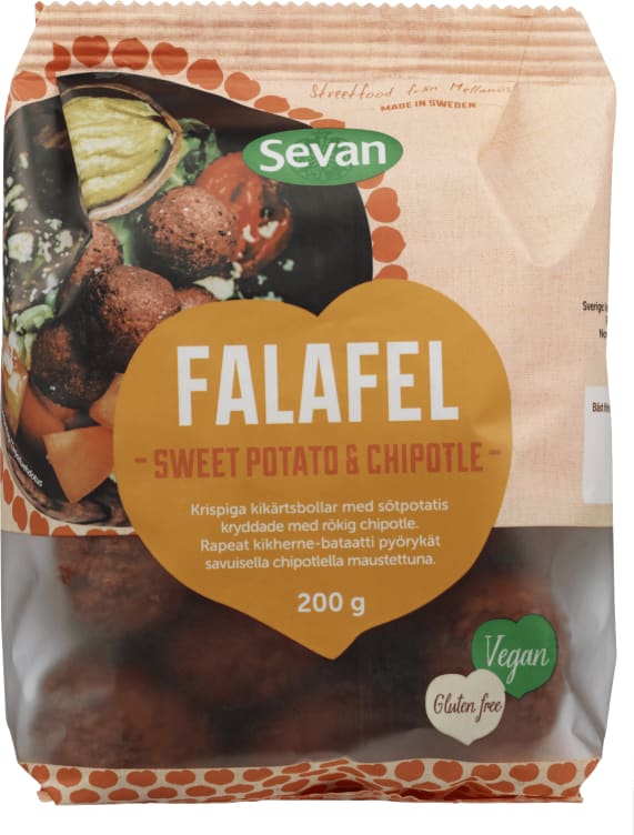 Falafel Fersk Sweet Potato& Chipot 200g Sevan