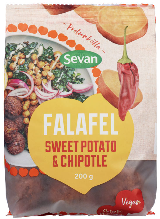 Falafel Fersk Sweet Potato& Chipot 200g Sevan