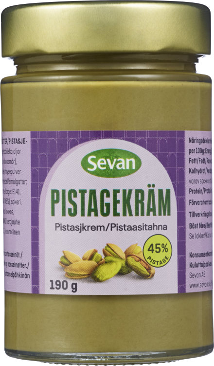 Pistasjekrem 190g Sevan