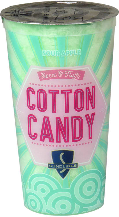 Sukkerspinn Sour Apple 40g Sundlings