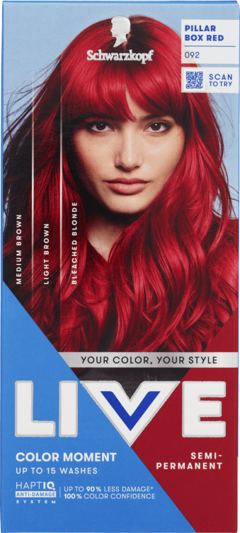 Hårfarge Live Ub 92 Pillar Box Red Ultra Brights