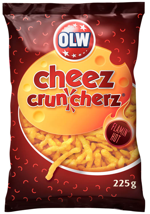 Cheez Cruncherz Flamin' Hot 225g Olw