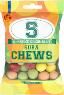 S-Märke Chews Sure Fruktkuler 70g