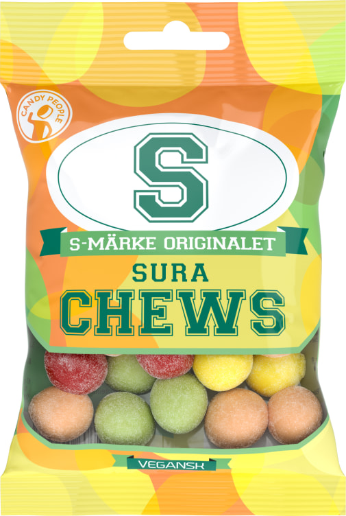 Bilde av S-Märke Chews Sure Fruktkuler 70g