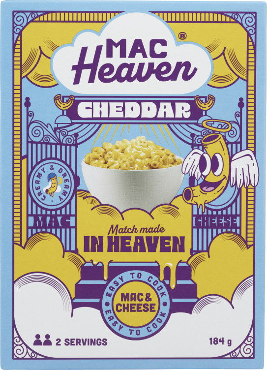 Mac&Cheese Cheddar 184g Macheaven