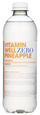 Vitamin Well Zero Pineapple 0,5l flaske