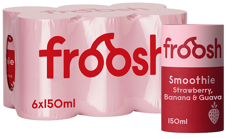 Froosh Shorty Jordbær&Banan 150mlx6 boks
