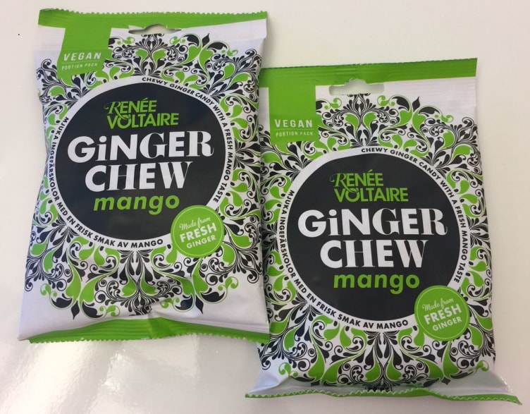 Bilde av Karameller Ginger m/Mango Vegan glutenfri 120g